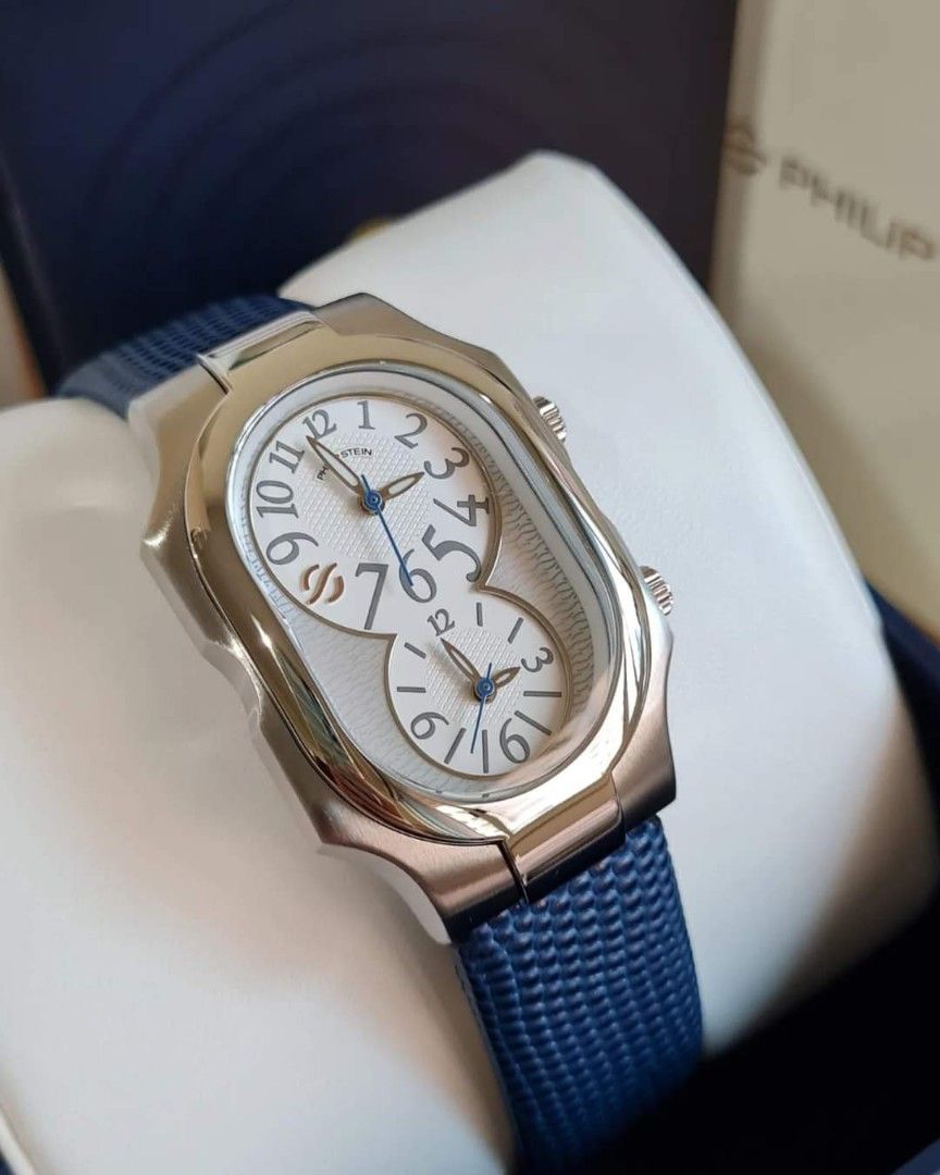 PHILIP STEIN Signature LARGE Watch (Category: Women's Watches) located in Manila. Submitted by annafinds (Listing ID 1245276074, Image 2). Description: ‼️‼️‼️SALE‼️‼️‼️ ON HAND PH 😍😍😍 💯% Authentic PHILIP STEIN Signature LARGE Watch BRAND NEW COMPLETE U.S. PACKAGE Strap Attached: PS Dark Blue Calf Lizard Leather Strap ✅ Php 31,999 only if cash, free delivery 😉👍 LAYAWAY OPTION: Additional P500 / per month. Up to 3 months only..