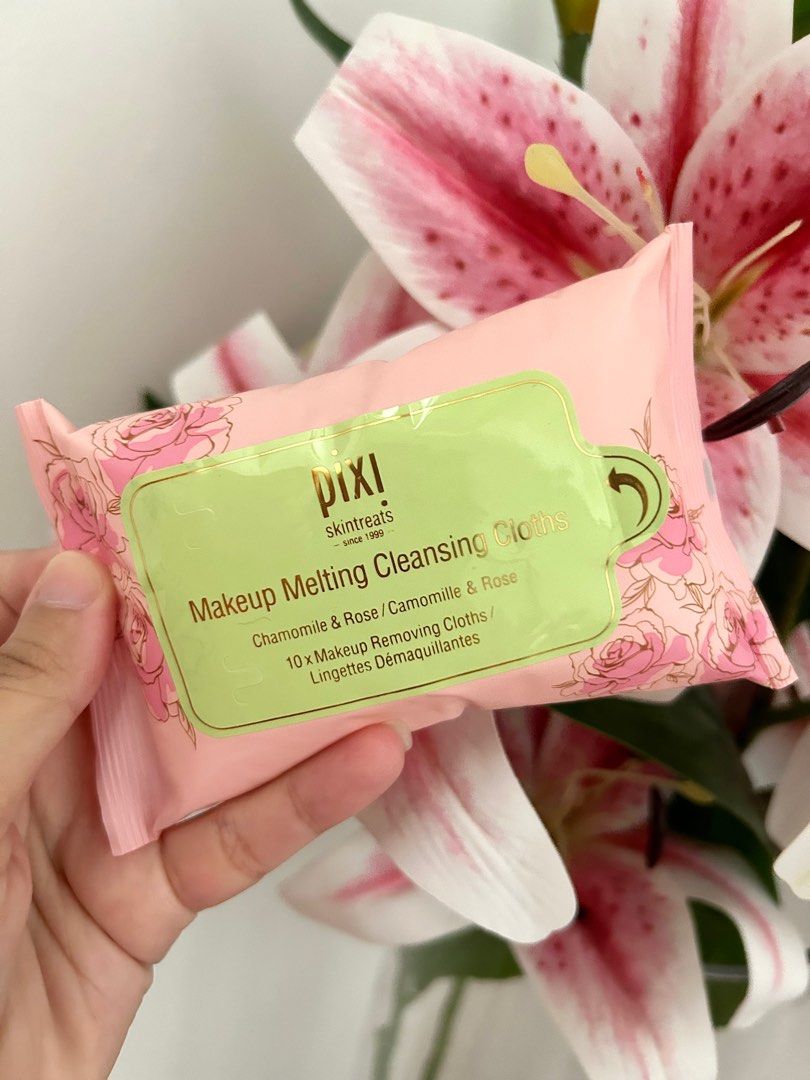 Pixi Makeup Melting Cleansing Cloths/Makeup Remover Cloths/Makeup Chamomile & Rose (Free Postage), Beauty & Personal Care, Face, Makeup on Carousell