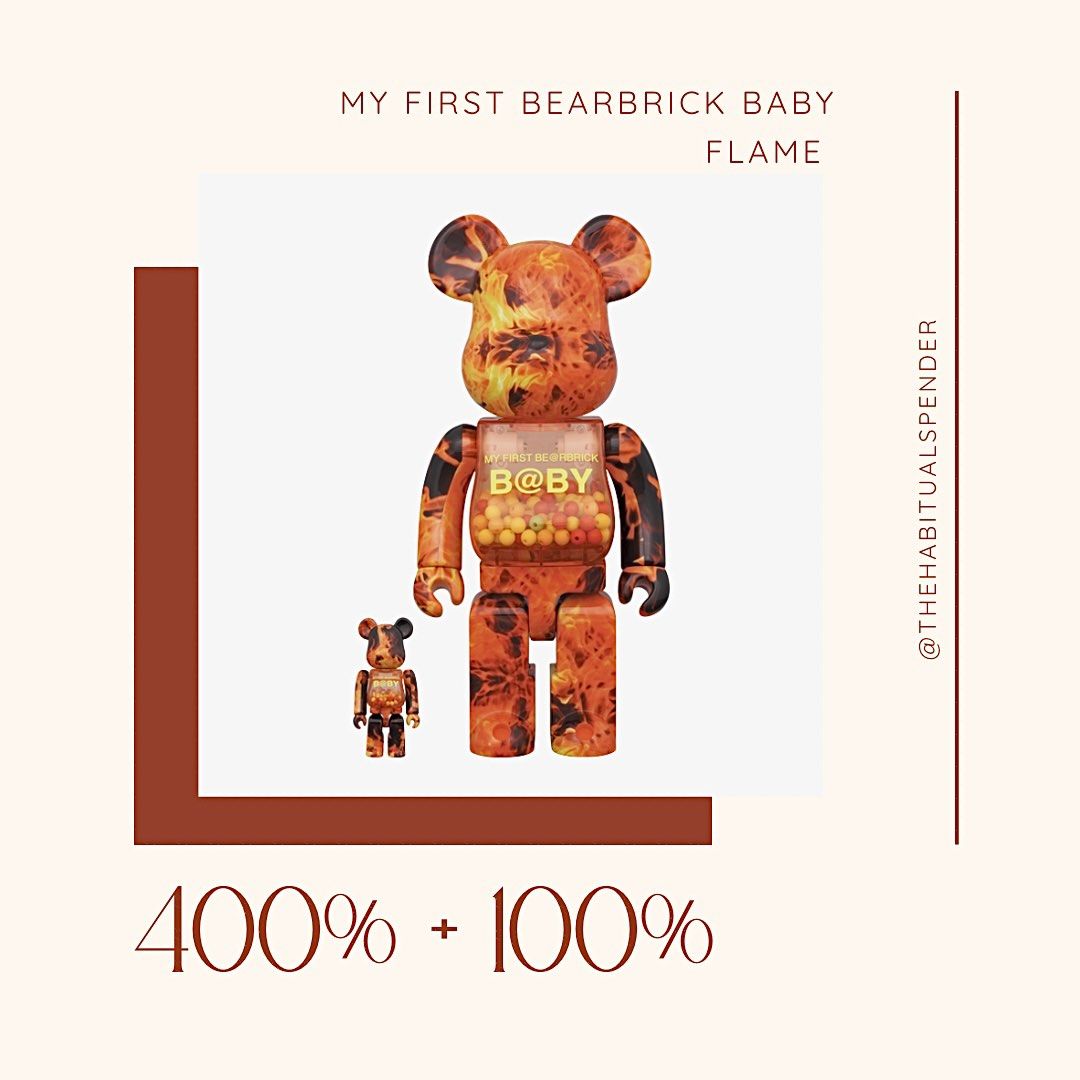 MY FIRST BE@RBRICK B@BY FLAME & CONCRETE