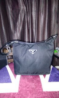 PRADA BLACK TESSUTO MINI SHOULDER BAG
