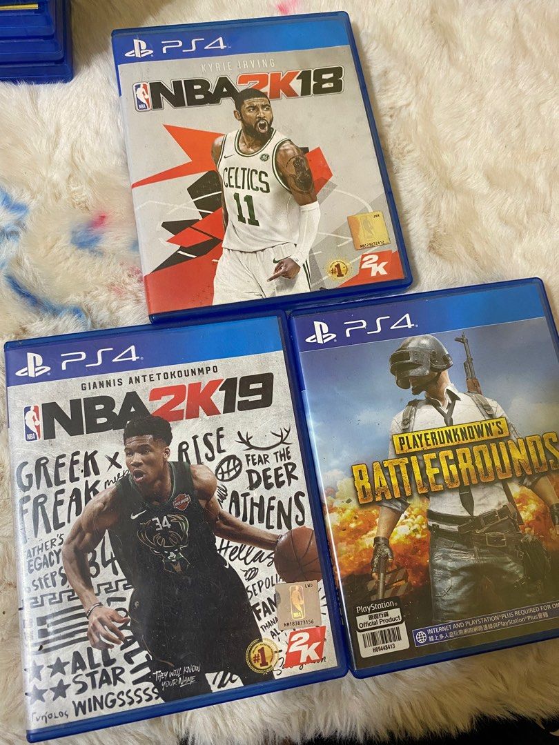 PS4 games nba2k19 nba2k18 playerunknown’s battlegrounds (Category: PlayStation) located in Cainta. Submitted by div.declutters (Listing ID 1245316984, Image 1). Description: SELLING 3 GAMES FOR 950 DM FOR INQUIRIES 🎀.