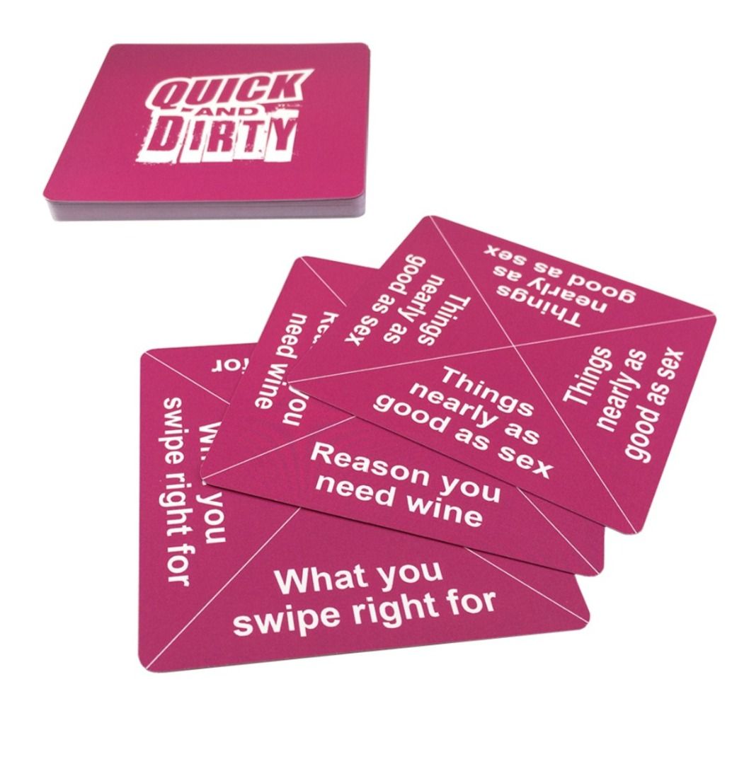 Quick And Dirty Original Flirty Version Adult Card Game (H0552 ...