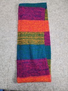Rainbow Color Block Ring Scarf Winter Coldgear Knit Knittef Scarf