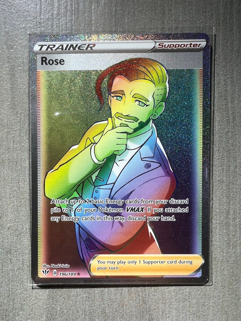 Rainbow] Rose Hyper Rare Pokemon Card, Hobbies & Toys, Toys & Games on  Carousell