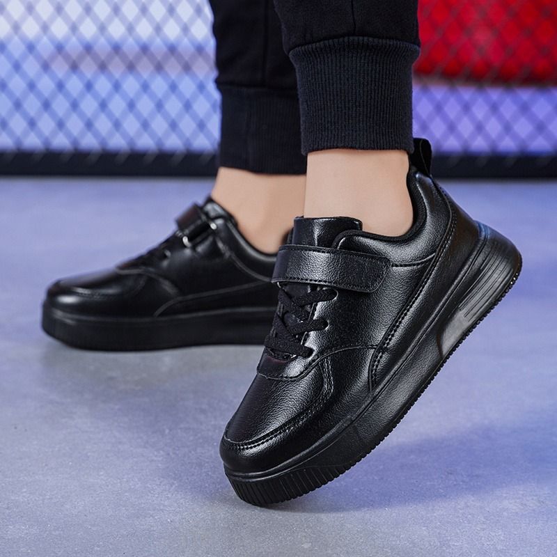 Girls black velcro school shoes discount