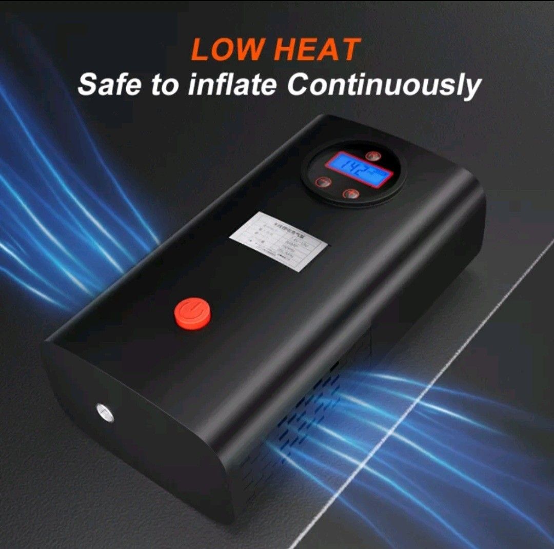 Rechargeable Portable Tire Inflator Air Pump Compressor (Category: Home Improvement Tools & Accessories) located in Cainta. Submitted by j.ownerss (Listing ID 1242294812, Image 2). Description: FOR SALE‼️ BRAND NEW RECHARGEABLE INFLATOR‼️ Very easy to use Can be used in tires of: Bicycle, Motorcycle, Car, Basketball etc. Instructions: 1. Press the "Settings" button of the digital display, adjust the unit in KG/CM 2. Press the adjustment button, a