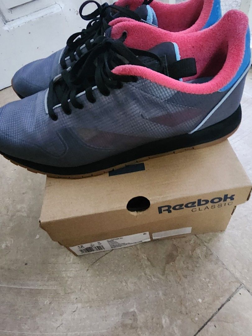 Reebok CL Leather NU US12 Men s Fashion Footwear Sneakers on