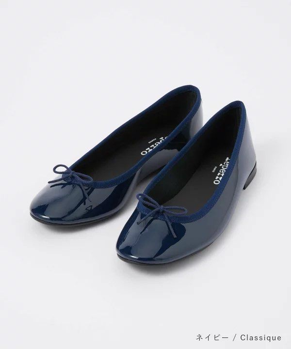 Repetto LILI Cendrillon Gomme Ballerinas Navy Blue (New Size), 女