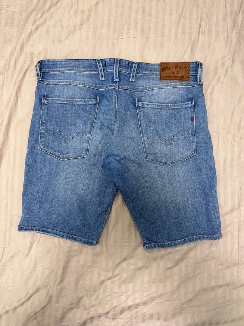 Replay denim shorts mens store