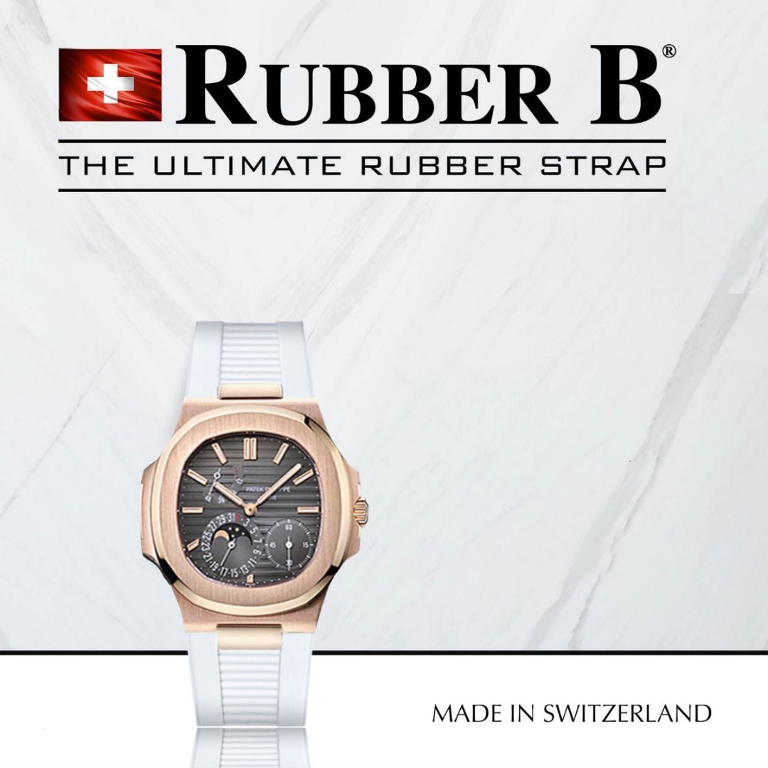 Rubber B Straps for Rolex Panerai Patek Philippe Tudor Men s