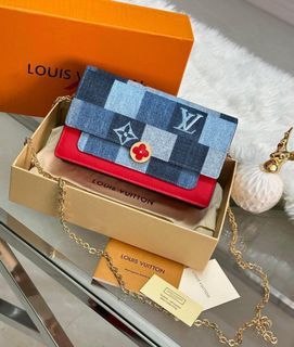 LOUIS VUITTON Flore Chain Wallet M69036 Denim Monogram Unused Item