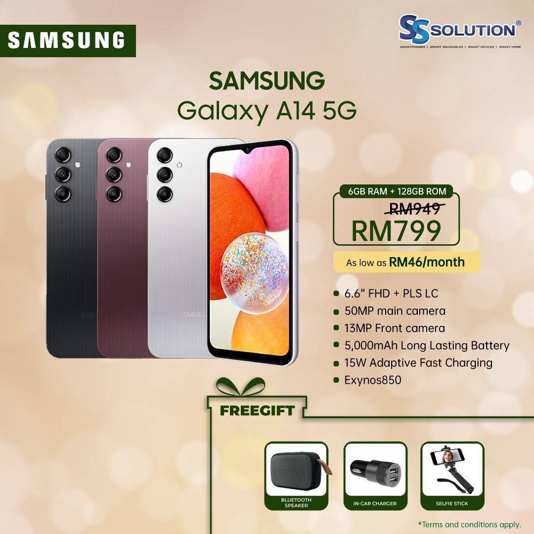 SAMSUNG Galaxy A14 5G [6GB + 128GB]