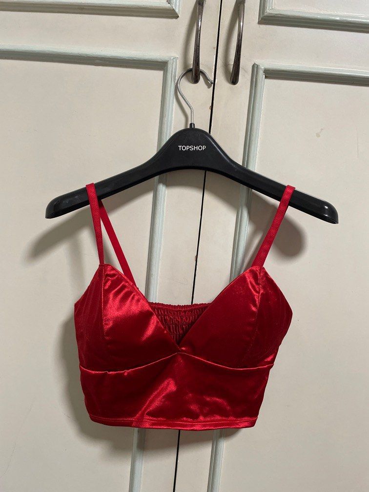 SHEIN Red bralette (S), Women's Fashion, Tops, Others Tops on