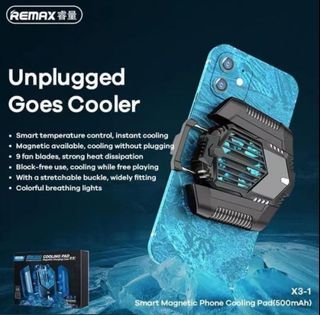 (SHIPPING INCLUDED) REMAX Phone Cooling Pad Instant Cooling Gaming Partner Smart Magnetic for Gamers or Movie Fanatics