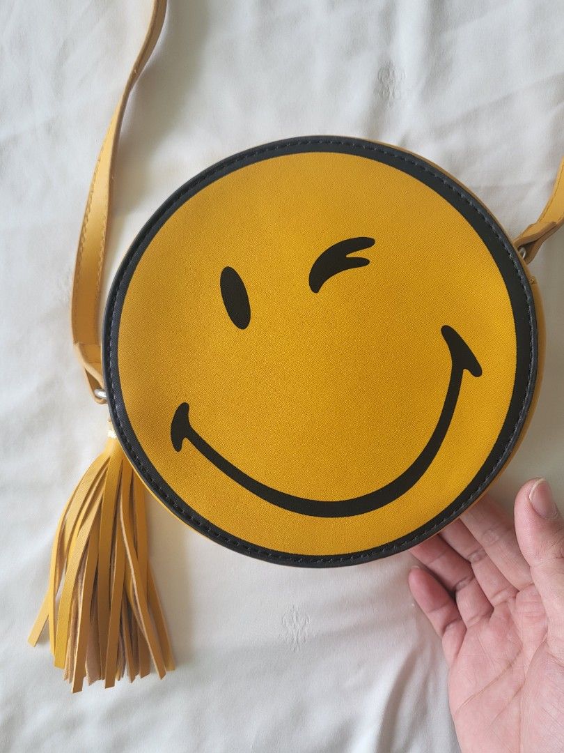 Pink Seed Beaded Smiley Face Coin Purse - Bags and Clutches