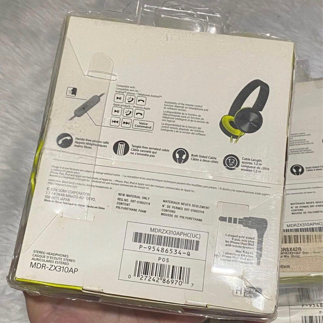 Sony MDR-ZX310AP Headphones, Audio, Headphones & Headsets on Carousell