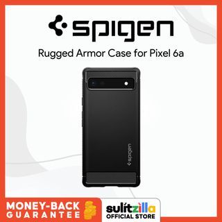 Spigen Rugged Armor Case for Google Pixel 6a - Matte Black