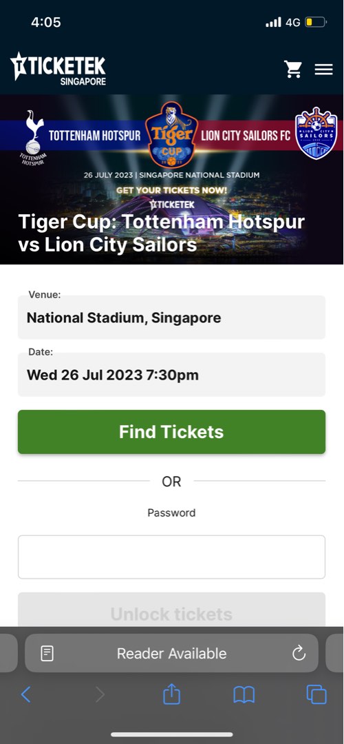 spurs vs lion city sailors, Tickets & Vouchers, Event Tickets on Carousell