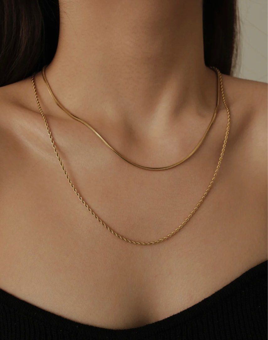 Solid Gold Rope Chain 4mm