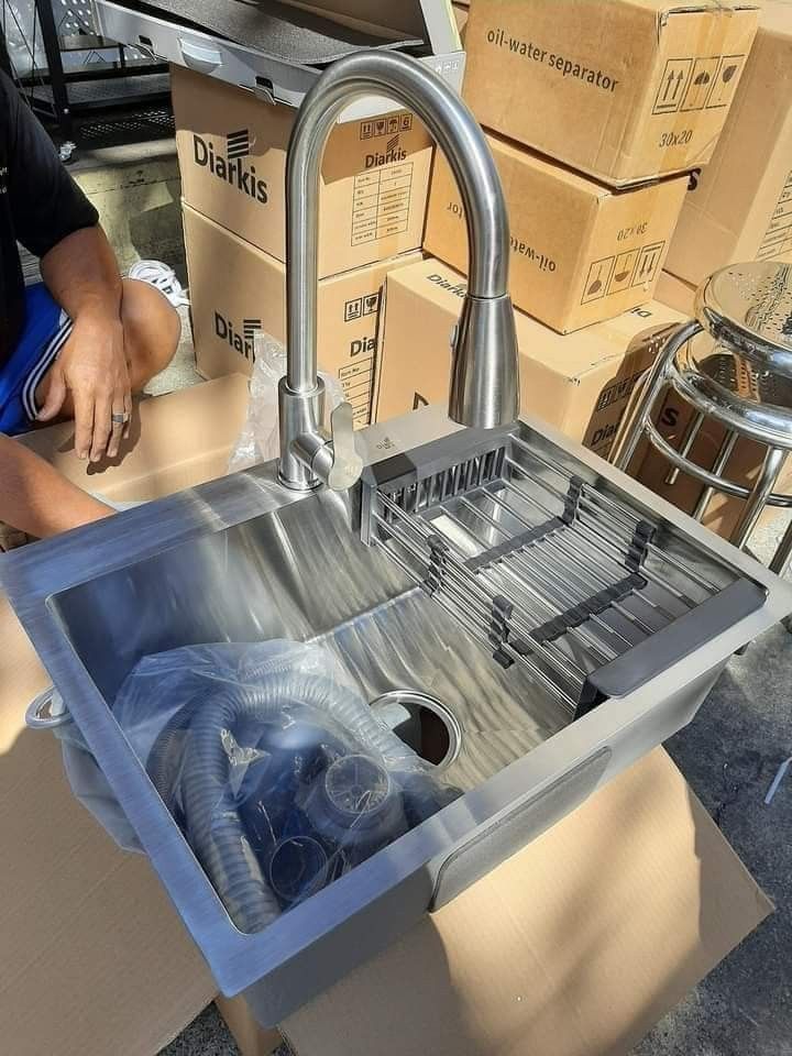 Stainless Kitchen Sink, Furniture & Home Living, Bathroom & Kitchen