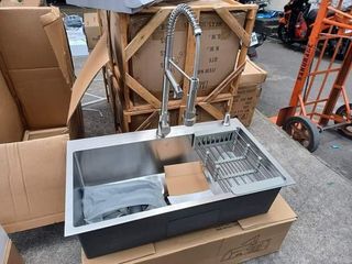 Stainless Kitchen Sink (faucet not included)