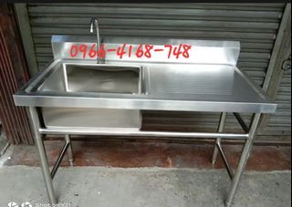 ♦️STAINLESS KITCHEN SINK WITH DETACHABLE STAND (1.MM  THICKNESS)BRAND NEW/PURE 304 STAINLESS/IN STOCK/WITH  COMPLETE FITTINGS AND FREE FAUCET