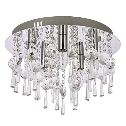 Chrome chandelier modern store