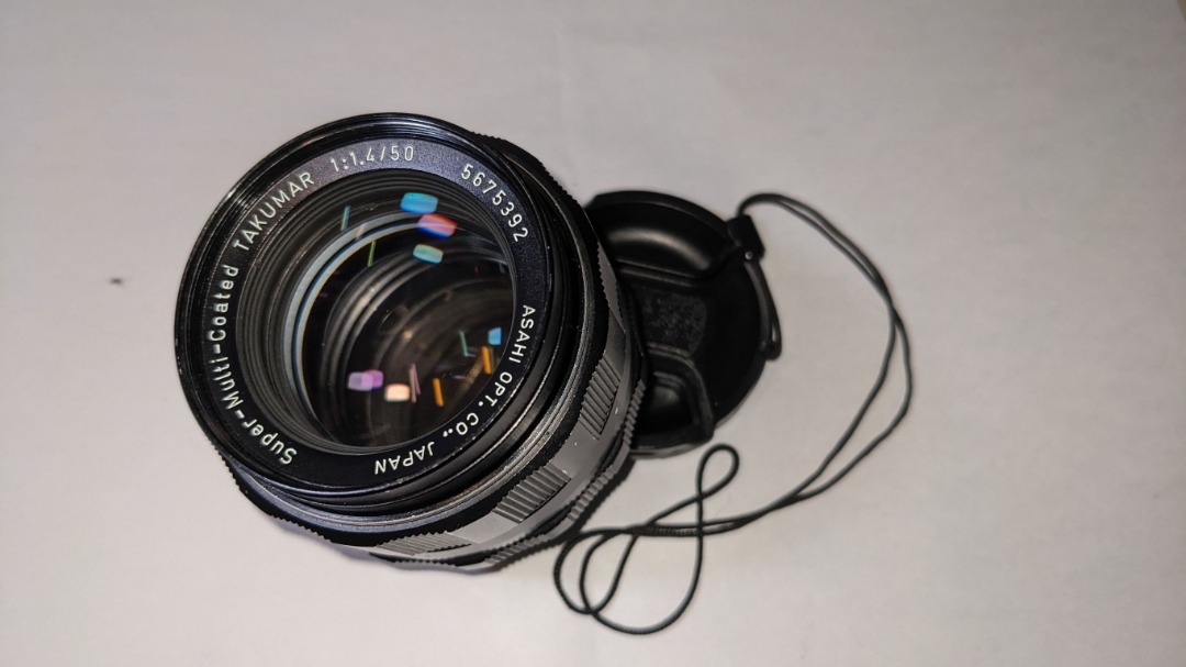 Pentax Japan Takumar SMC 1:1.4/50, 相機攝影, 鏡頭及裝備在旋轉拍賣