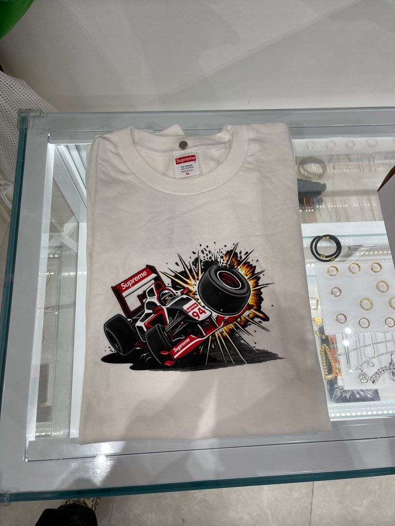 Supreme crash top tee white