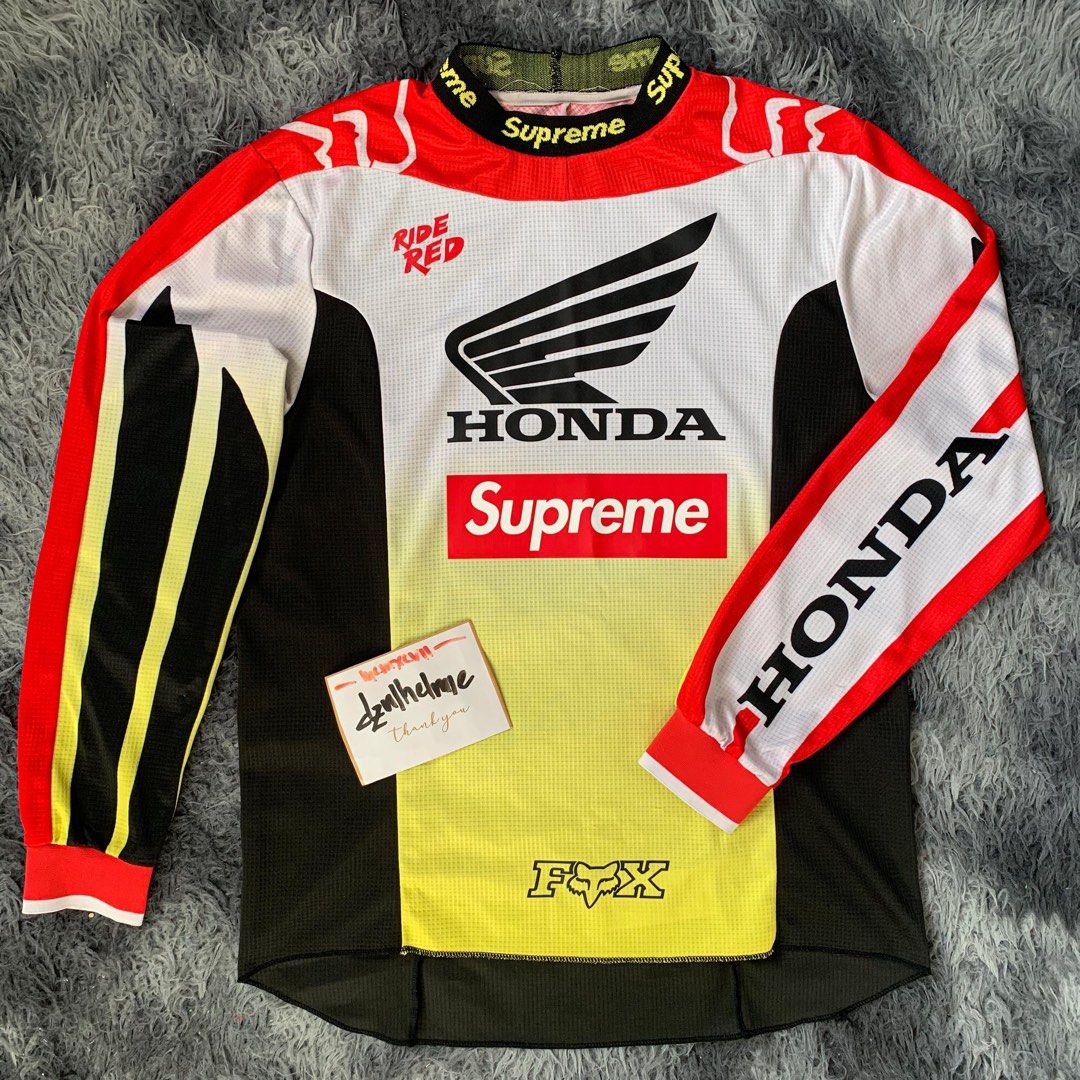 Supreme Honda Fox Jersey Men s Fashion Tops Sets Tshirts
