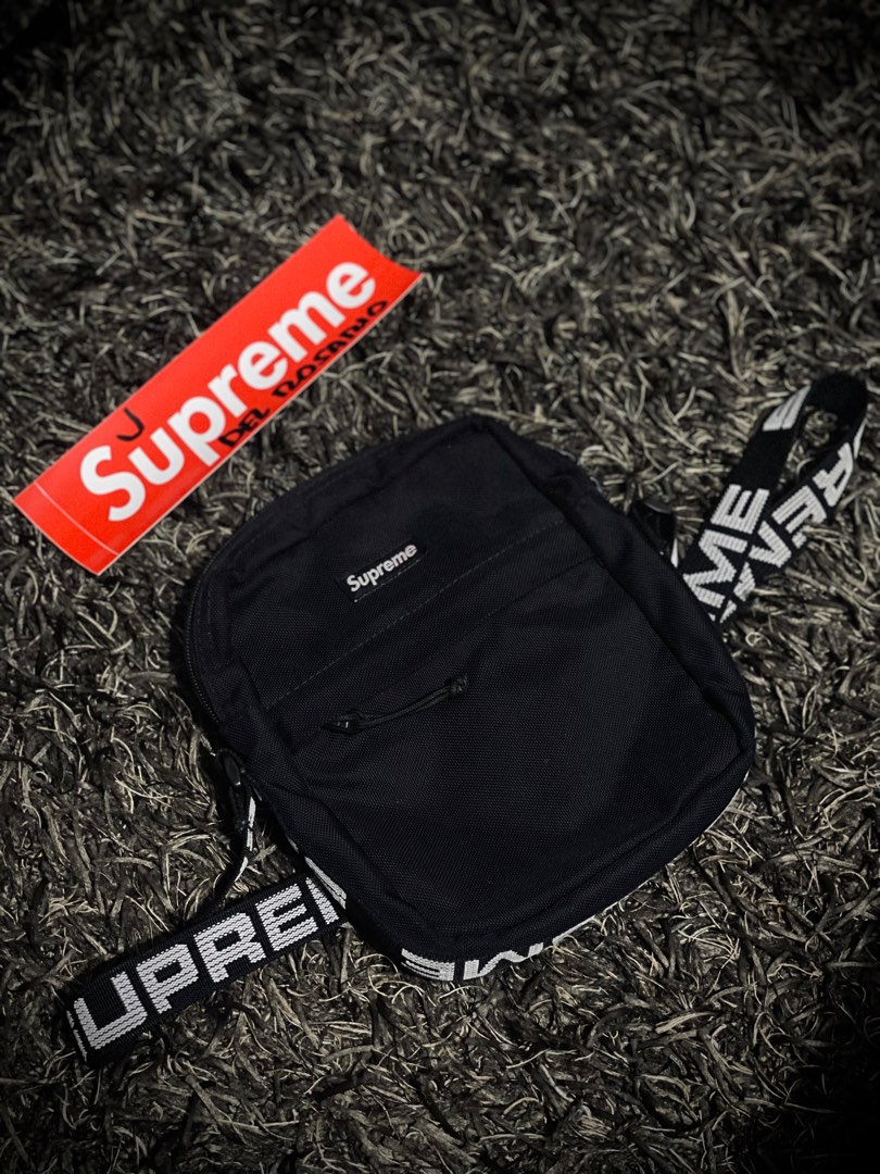 Supreme SS18 Shoulder Crossbody Bag Black