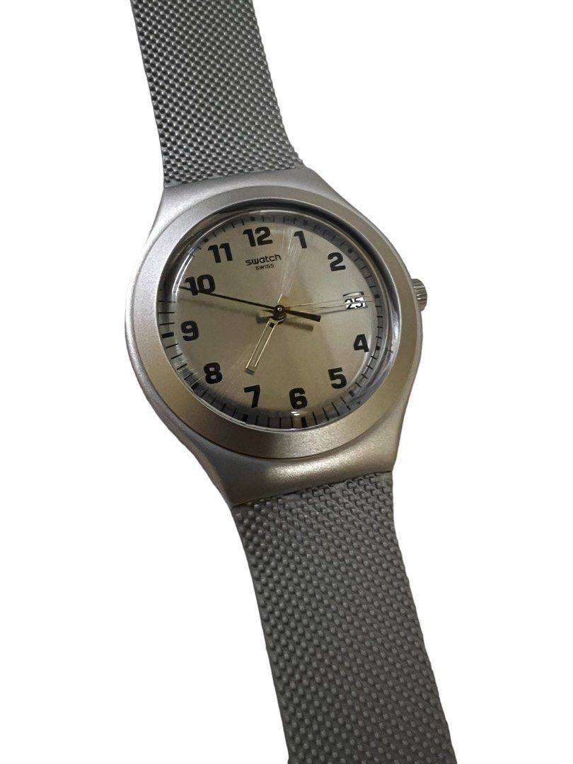SWATCH IRONY SILVER EFFECT Women s Fashion Watches Accessories