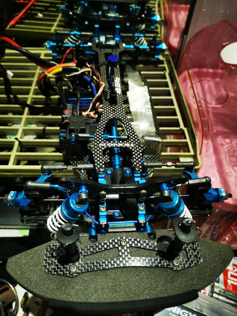 Ready to run vintage Tamiya TB Evo IV MS rolling chassis. Not Yokomo ...