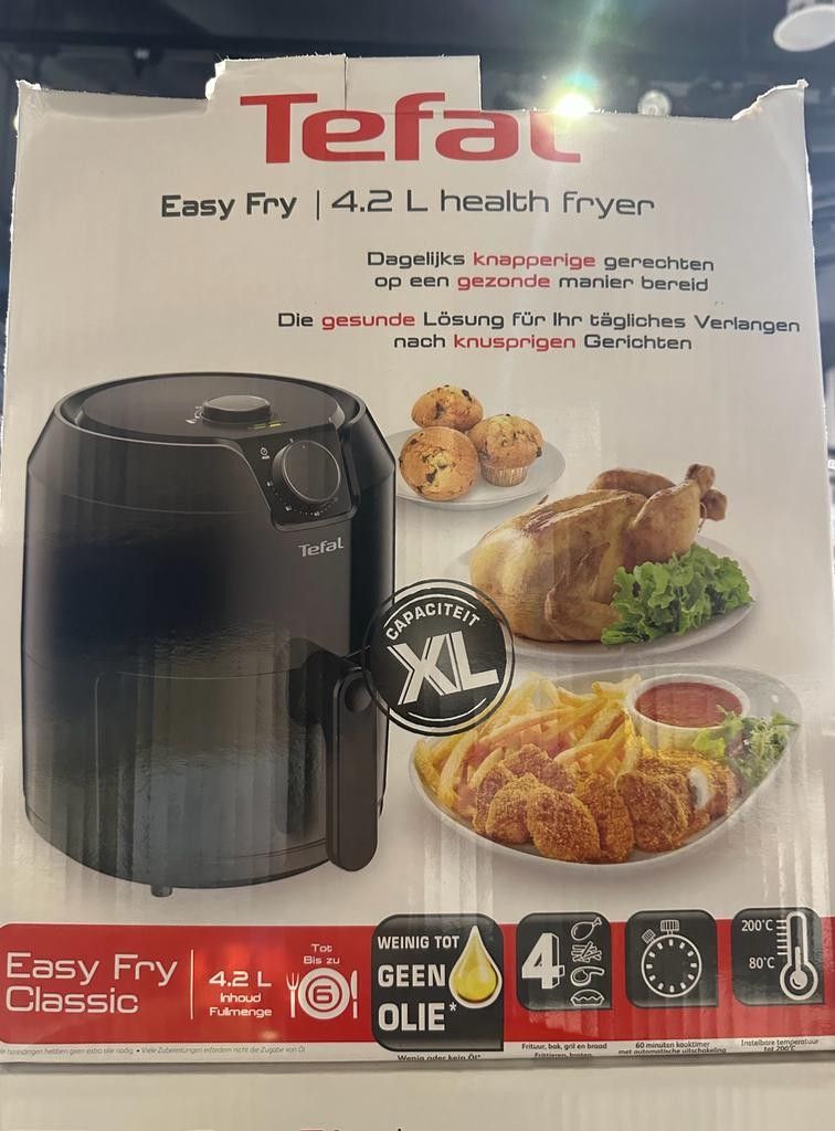 Tefal Easy Fry 4.2 L Health Fryer Bedienungsanleitung Tefal (Air Fryer) Easy Fry | 4.2 L health fryer, TV & Home Appliances
