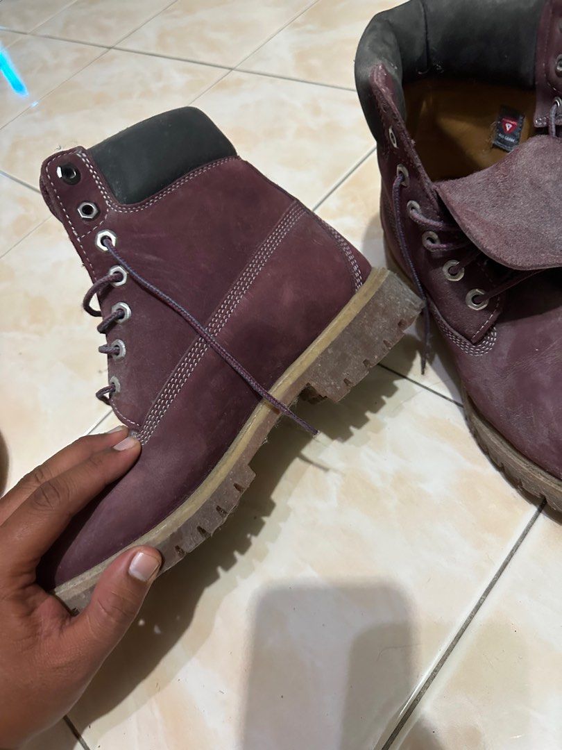 Timberlands maroon 2025