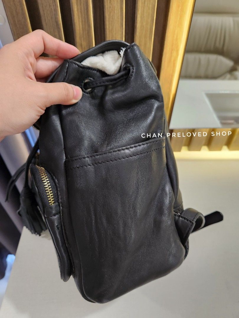 Fleming lambskin top leather backpack