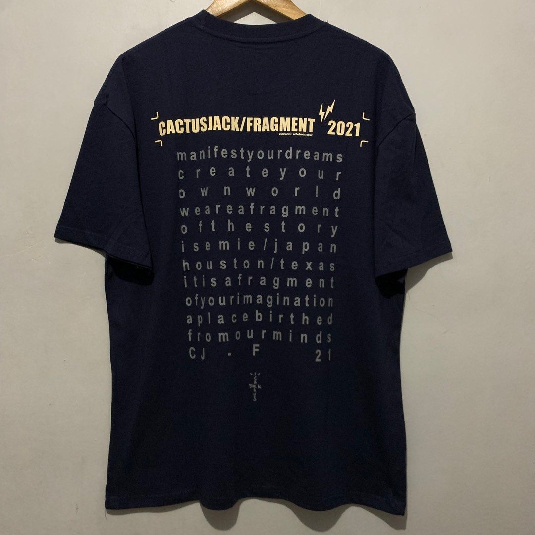 TRAVIS SCOTT CACTUS JACK FOR FRAGMENT “CREATE” TEE (Navy Blue