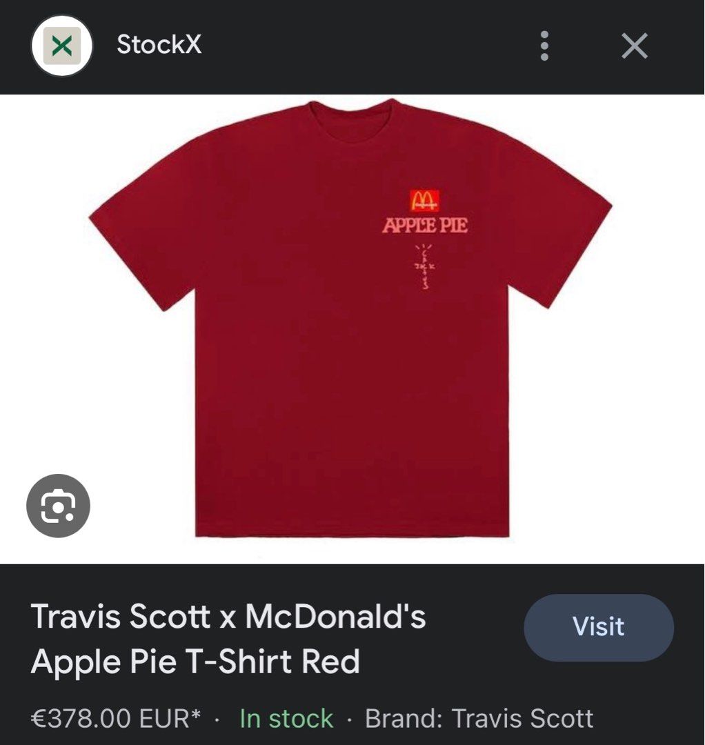 Travis Scott Mcdonald's Apple Pie 2025 | masscases.com