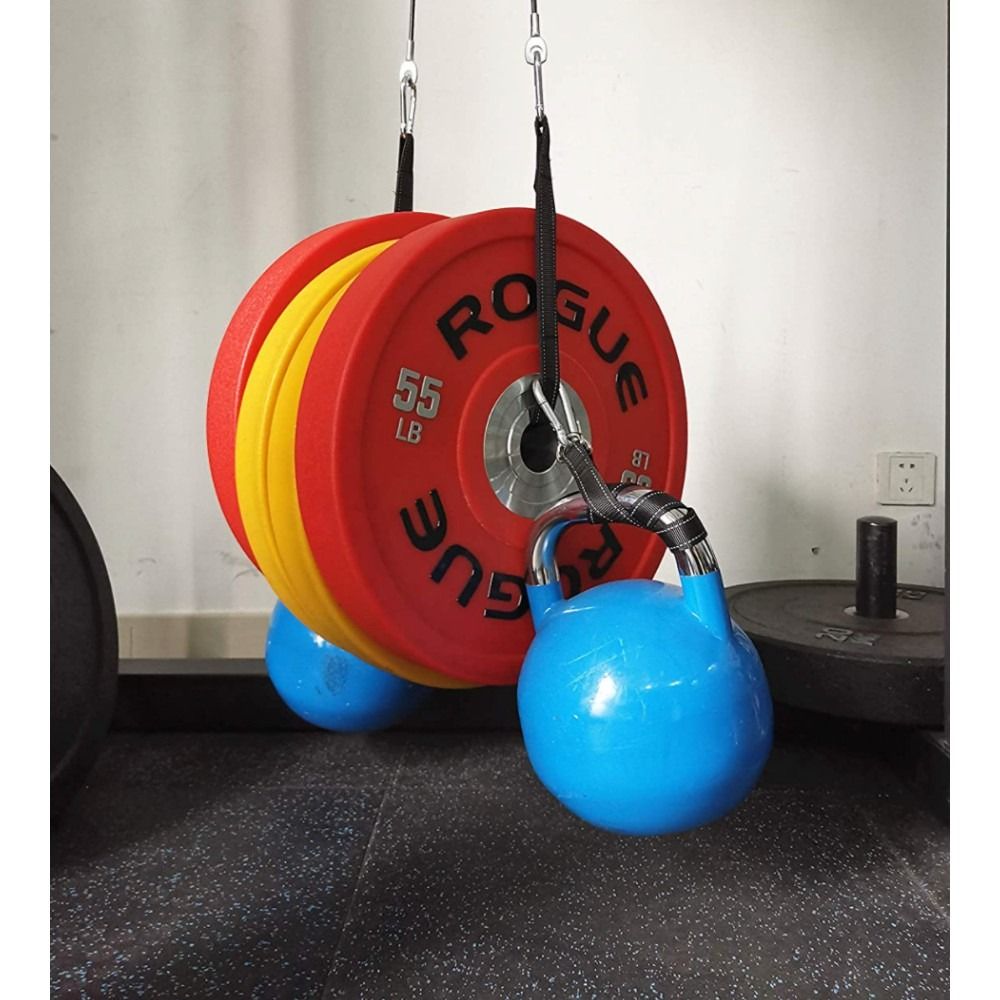 Tricep Training Rope Kit Pulley Cable Machine Cable Attachment System Hand Strength Arm Biceps Triceps Blaster SB0376