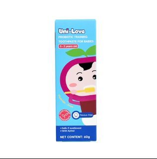 Uni-Love

PROBIOTIC TRAINING

TOOTHPASTE FOR BABIES