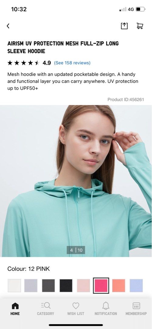 Uniqlo Airism UV Protection, Women's Fashion, Activewear on Carousell