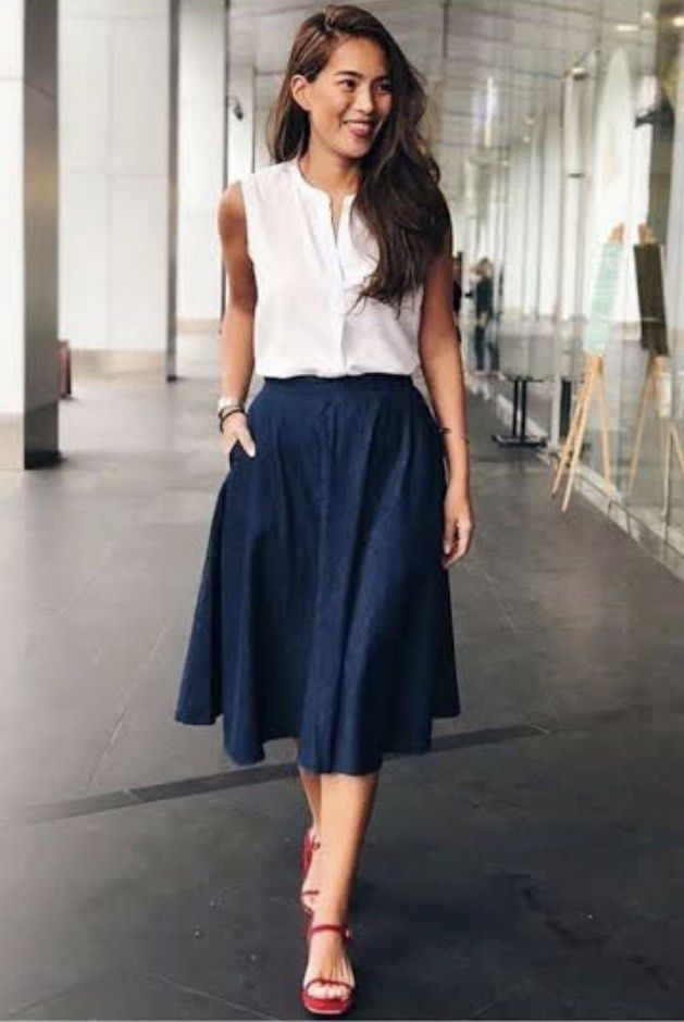 Uniqlo A Line Denim Skirt Women s Fashion Bottoms Skirts on