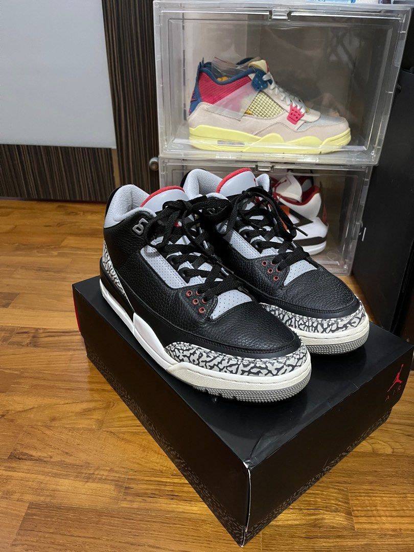 US10 Jordan 3 black cement 2018