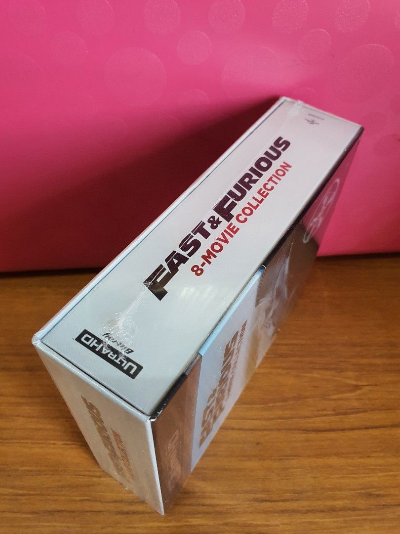 USA Blu Ray 4K UHD Fast Furious 1-8 Movie Collection (17 Discs