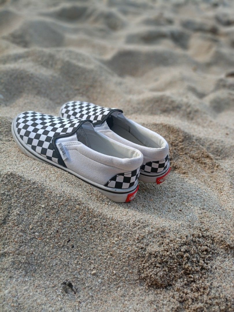 Vans Black and White Checkerd Shoes on Carousell