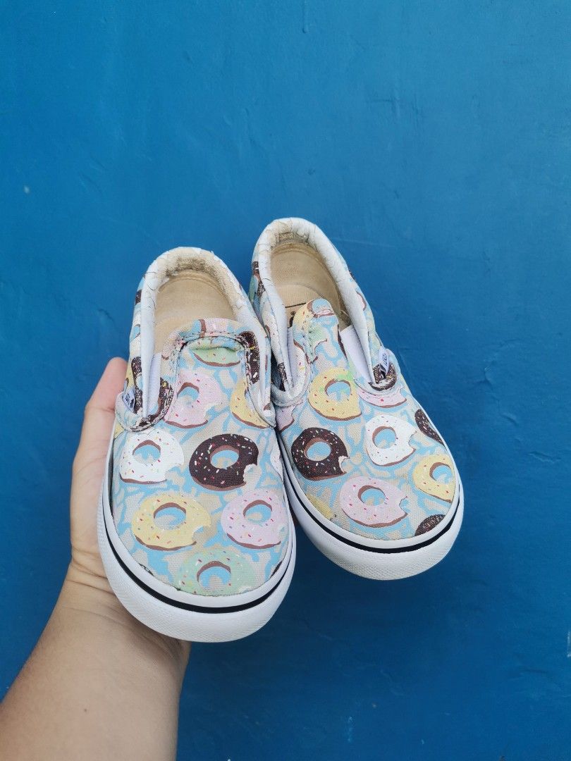 Donut vans slip ons hot sale
