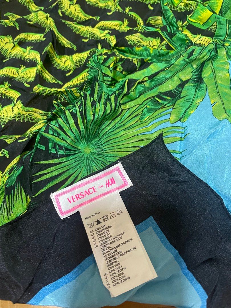 Versace and H and M full silk scarf limited edition CHARACTER