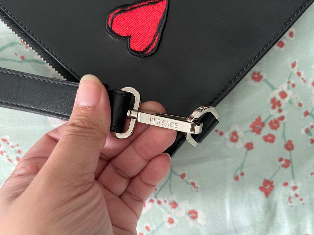 Versace cheap wristlet clutch
