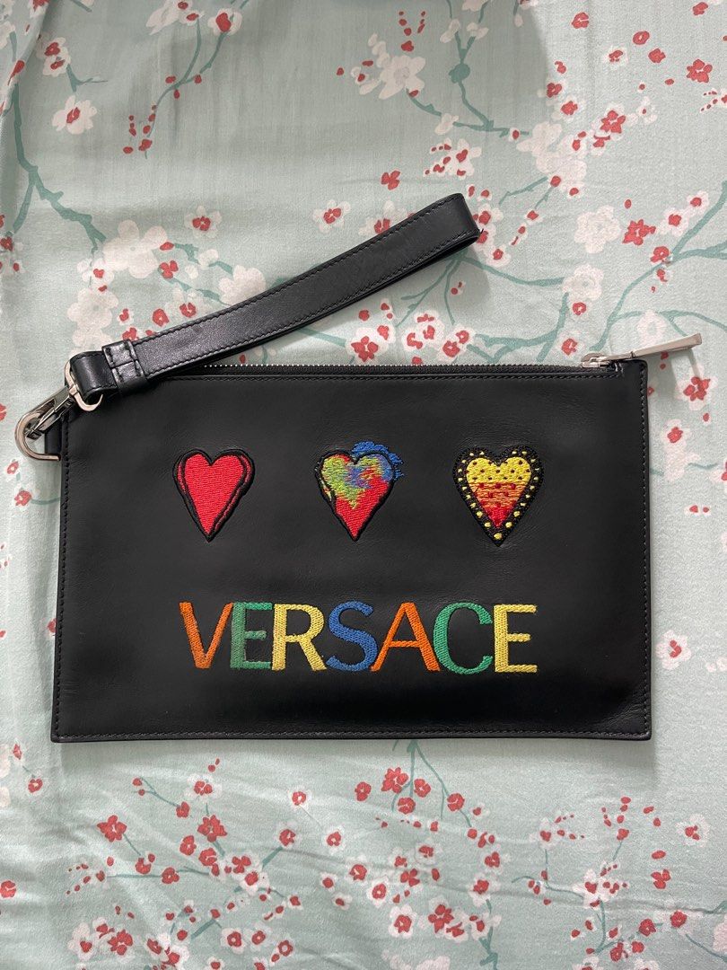 Versace new arrivals wristlet clutch