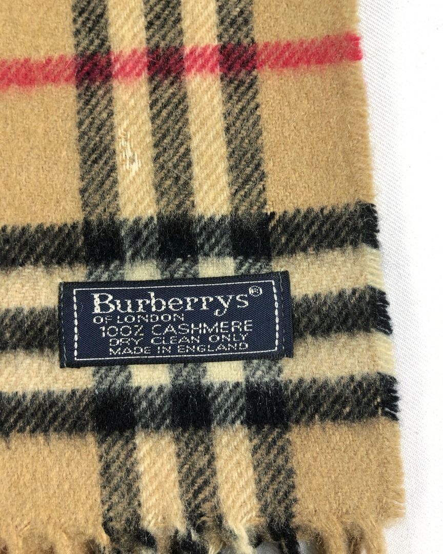 Burberry 100 cashmere on sale scarf made in england